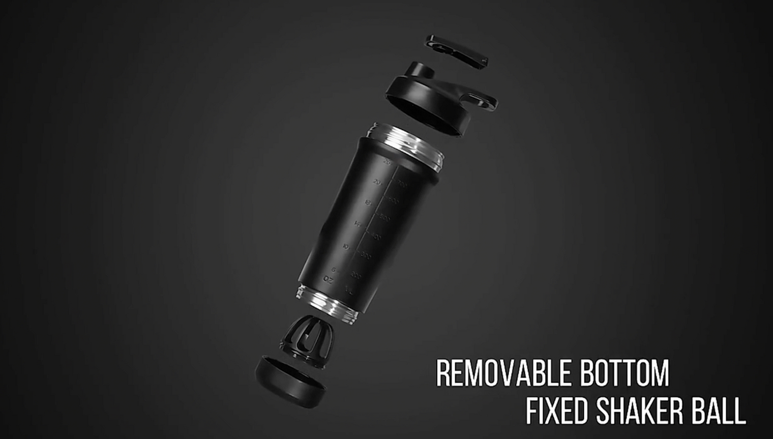 Black | Black Swolverine Stainless Steel Protein Shaker