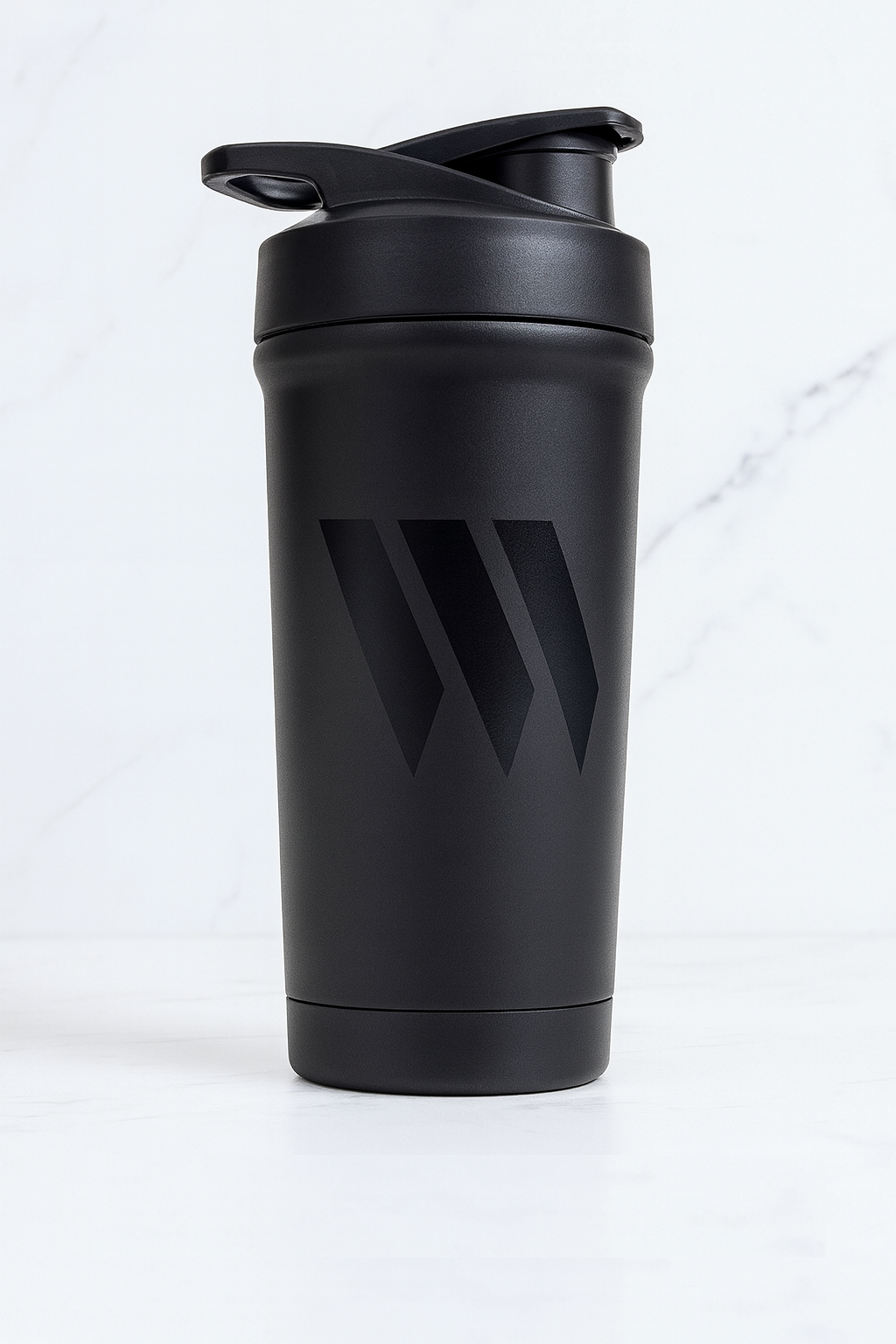 Black | Black Swolverine Stainless Steel Protein Shaker