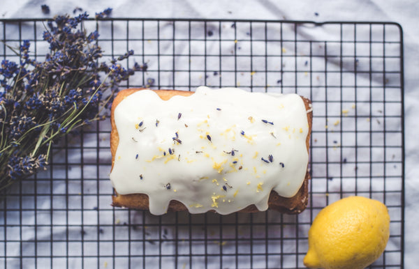 Lemon Lavender Cake Made With Greek Yogurt And Collagen Recipe by Swolverine