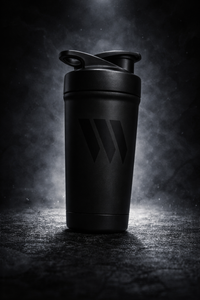 Black | Black Swolverine Stainless Steel Protein Shaker