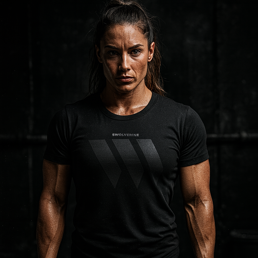 Black: Black Swolverine Icon Tee