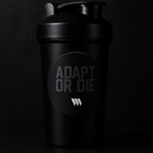 Adapt or Die Sticker – 2x2" Matte Black Circle Decal | Swolverine