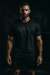 Black: Black Swolverine Icon Tee