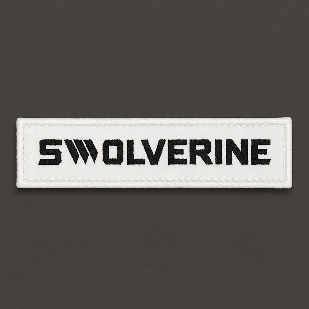 Swolverine Patch (Black:White)