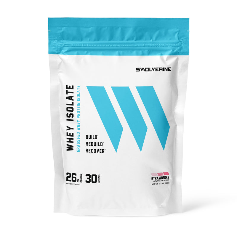 Swolverine Grass-Fed Whey Protein Isolate Powder - rBGH-Free