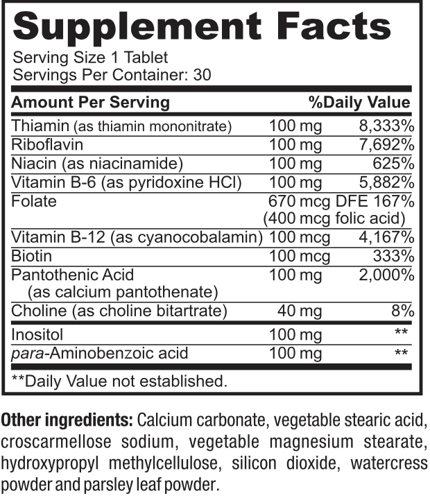 Vitamin B Complex Supplements - Tablets | Swolverine