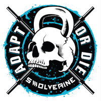 Adapt or Die Sticker – 2x2" Die-Cut Gym Sticker | Swolverine