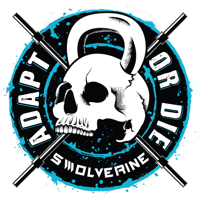 Adapt or Die Sticker – 2x2" Die-Cut Gym Sticker | Swolverine